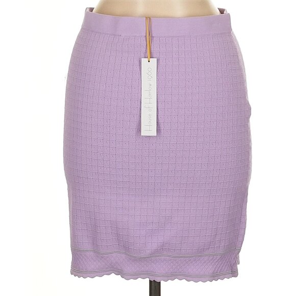 House of Harlow 1960 Lavender Textured Skirt - Picture 1 of 5